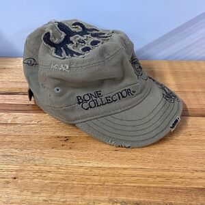 Paramount Outdoors Bone Collector Hat Olive Green Bucks Rhinestones Cadet Cap